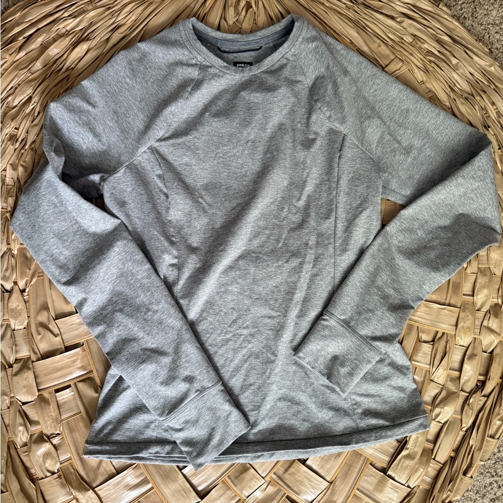 Prana Heather Gray Long Sleeve Women’s  Tee